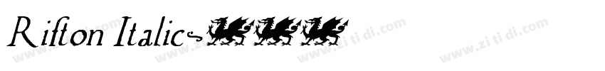 Rifton Italic字体转换 Rifton Italic字体转换